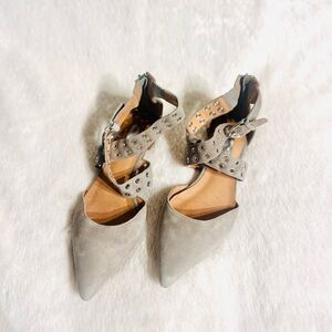 Halogen Flats Gray Suede